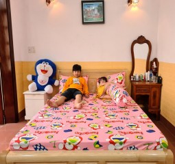 BỘ  DRAP COTTON CAO CẤP 4 MÓN 1M6X2M HQ752