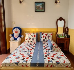 BỘ  DRAP COTTON CAO CẤP 4 MÓN 1M6X2M HQ757