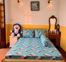 BỘ  DRAP COTTON CAO CẤP 4 MÓN 1M6X2M HQ789