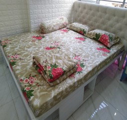 SALE – BỘ DRAP COTTON POLY CAO CẤP 4 MÓN 1M8X2M PL 126