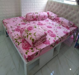 SALE – BỘ DRAP COTTON POLY CAO CẤP 4 MÓN 1M8X2M PL 131